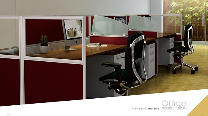 屏風(fēng)卡位辦公桌